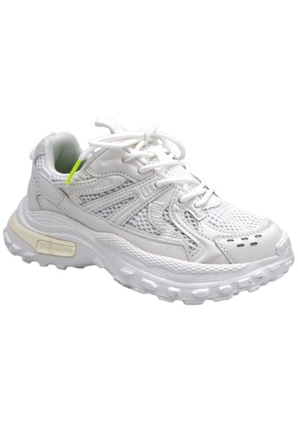 FY25-1959 Phlon Hafif Taban Bağcıklı Çocuk Spor Ayakkabı Beyaz modelleri