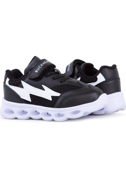 4431 Faster Işıklı Phlon Hafif Taban Cırtlı Çocuk Spor Ayakkabı Siyah fırsatları