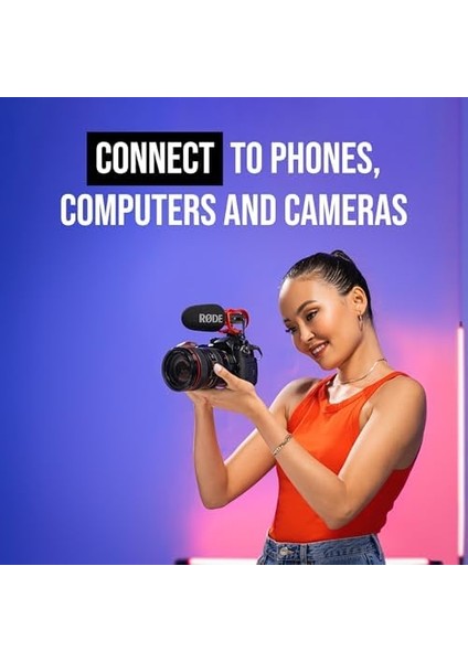 Videomic Go Iı Ultra Kompakt Kamera Üstü Av Tüfeği Mikrofonu Film Yapımı, Içerik Oluşturma, Podcasting ve Video Görüşmeleri Için 3,5 mm ve USB Çıkışları