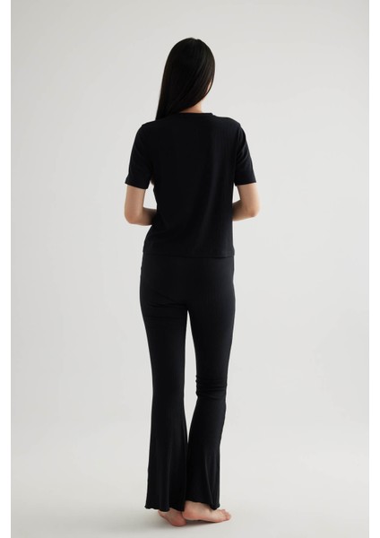 Kadın Modal Kaşkorse Kısa Kollu T-Shirt fırsatları
