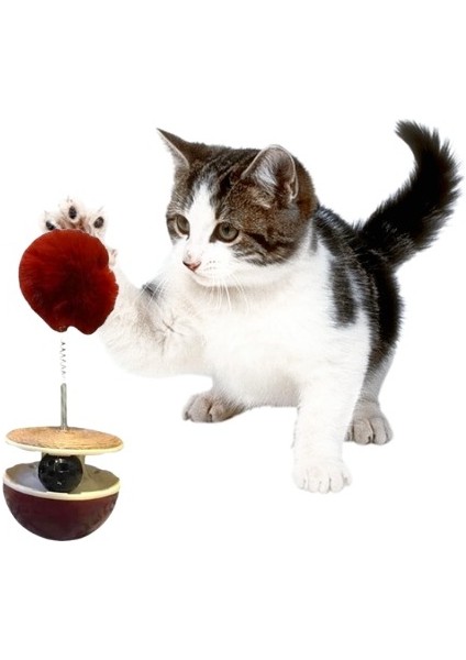 Interaktif Kedi Oyuncağı - Hacıyatmaz - Yaylı Tel - Tüylü Peluş - Tırmalama Ipi - Zilli Top modelleri