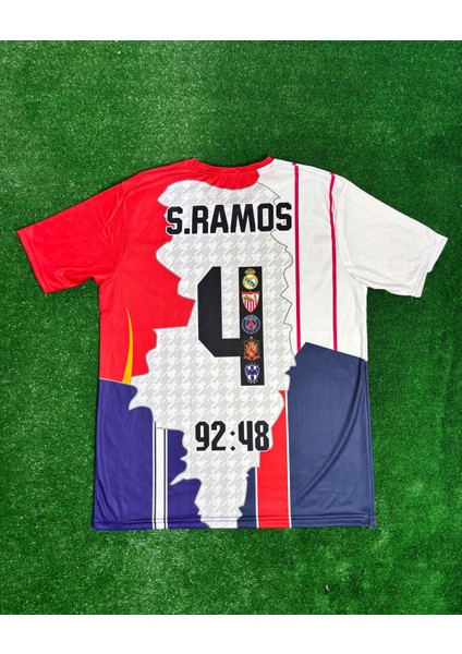 Sergio Ramos 4 Özel Tasarım Tüm Klüpler Mix Forması fiyatları