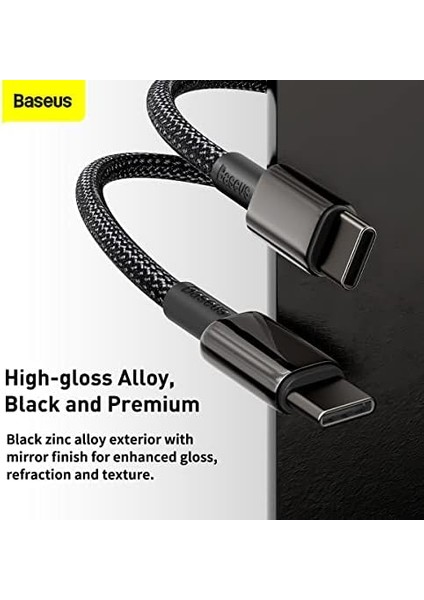 Tungsten Gold Hızlı Şarj Kablosu Type-C To Type-C 100W, 1m, Siyah fiyatları