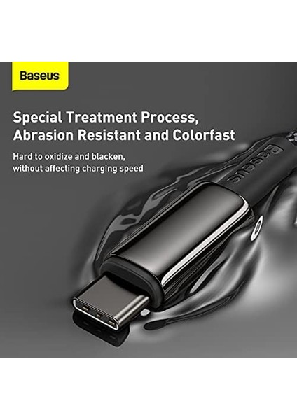 Tungsten Gold Hızlı Şarj Kablosu Type-C To Type-C 100W, 1m, Siyah modelleri