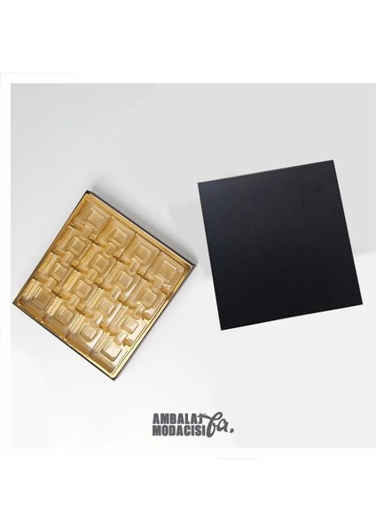 2024 16 Gözlü Model Taslama Chocolate Box Siyah 5 Adet ( 20,5X2,6X19,5 cm ) fiyatları