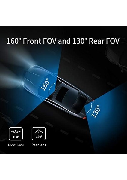 G500H Ön 2k-Arka 1080P 160° Geniş Açı Gece Görüşü Dahili S Akıllı Araç Içi Kamera fiyatları