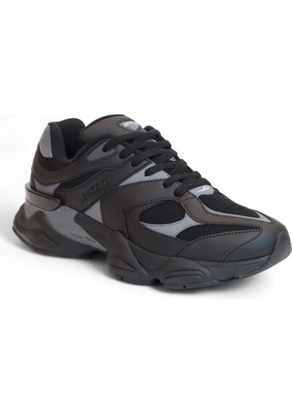 2079-GHOST Anatomik Tabanlı Genç Unisex Sneakers Ayakkabı - NKT02079-SIYAH-44