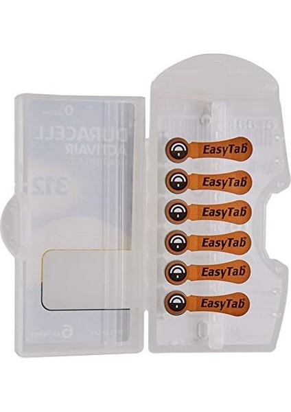 Easytab Da 312 - Pil Tipi 312 Olan Tüm Işitme Cihazları Için, 10 x 6 Adet