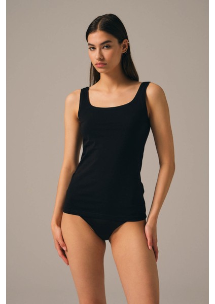 Basic Kadın Pamuk Kalın Askılı Atlet modelleri