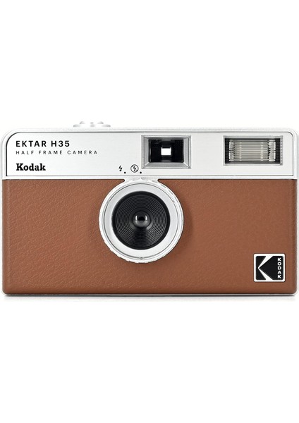 Ektar H35 Yarım Formatlı Film Kamerası, 35 Mm, Tekrar Kullanılabilir, Odaklanma Yok, Hafif, Kullanımı Kolay (Kahverengi) (Film ve Aaa Pil Teslimat Kapsamına Dahil Değildir)