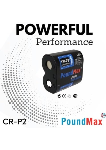 6V Poundmax Lityum Güç Fotoğraf Pili Cr-P2 223 CR223 DL223 fiyatları