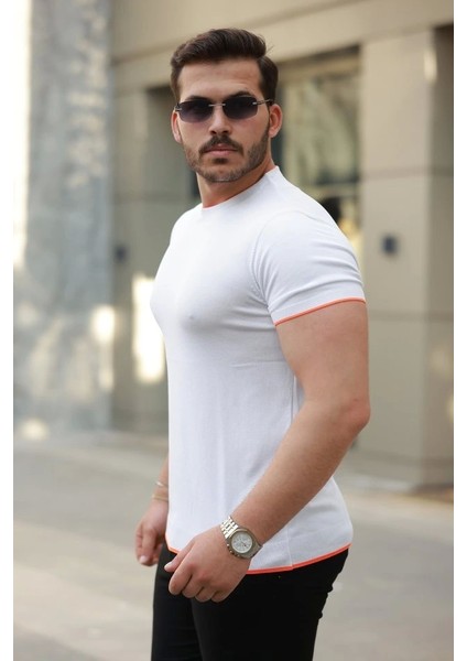 Erkek Bisiklet Yaka Kısa Kollu Tişört fiyatları