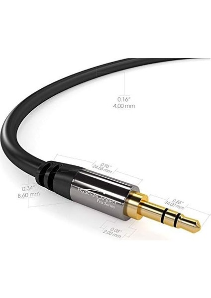 - Aux Kablosu, 3,5mm Jak Kablosu - 1,5m - Kırılmaya Dayanıklı Metal Fişler - 0,3-10M Arasında Mevcut (Ses/kulaklık Kablosu/aux Kablo, Pc/dizüstü Bilgisayar, Araba ve Hifi, Siyah) fiyatları