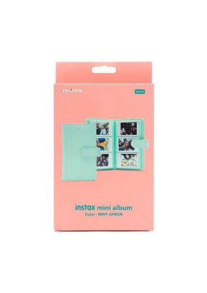Fujifilm Mini 12 Laporta Album, Mint Yeşili, Instax, 5X19 modelleri