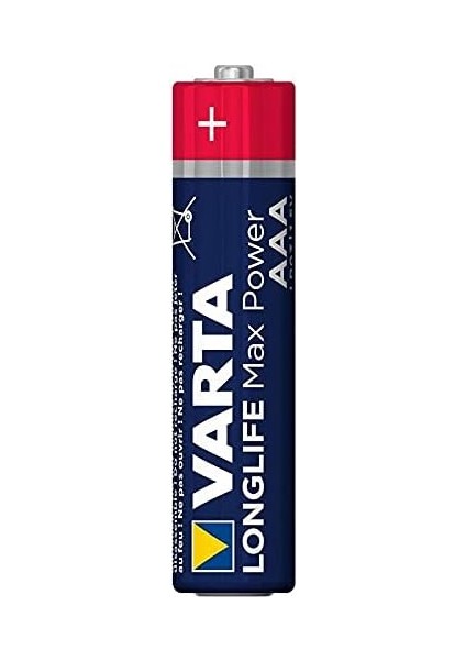 Longlife Max Power Pil Aa Kalem Lr6 Piller (8'li Paket) Yüksek Performanslı Alkalin Piller - Almanya'da Üretilmiştir -