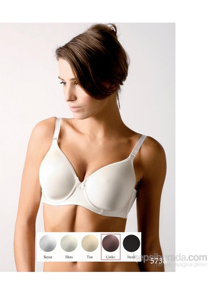 5738 Düz Kumaşlı İnce Süngerli Büyük Beden Toparlayıcı Sütyen modelleri