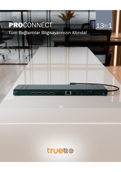 ProConnect 13in1 Type-C Stand Hub Çoklayıcı indirimleri