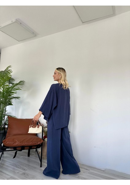 Kadın Bluz Pantolon Takım Lacivert fiyatları