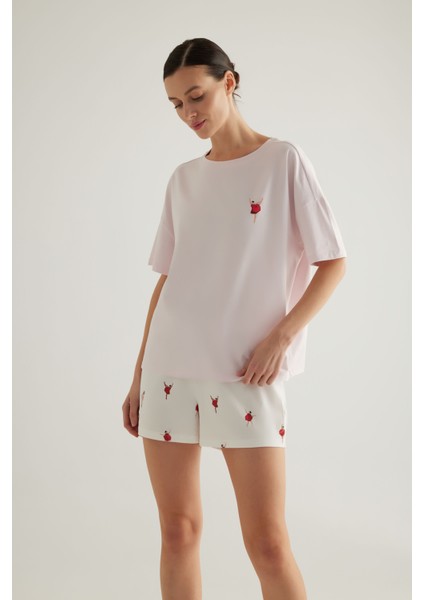 Kadın Pamuklu Kısa Kollu Pijama Üstü fiyatları