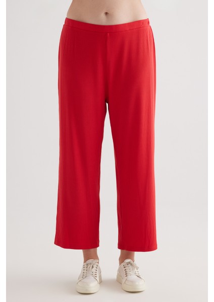 Kadın Plus Size Modal Kaşkorse Uzun Pantolon