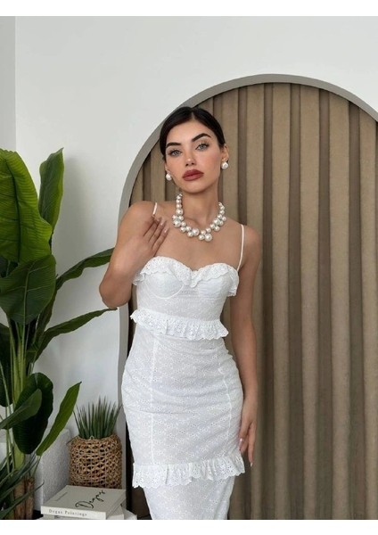 Lere Ip Askılı Elbise