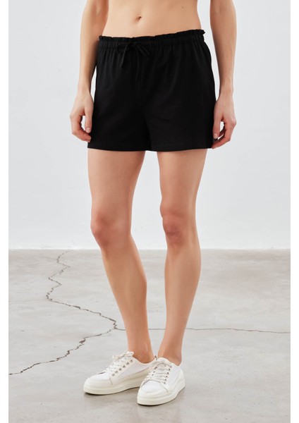 Kadın Pamuklu Şort Pijama Altı