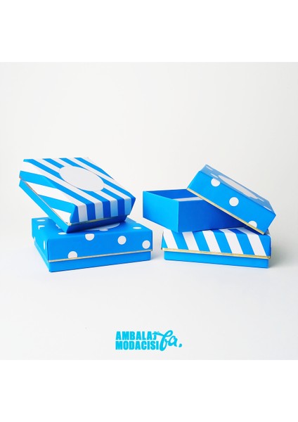 2024 Model / Small Taslama Box Mavi 25 Adet ( 10.5X10.5X3.5 cm ) fırsatları