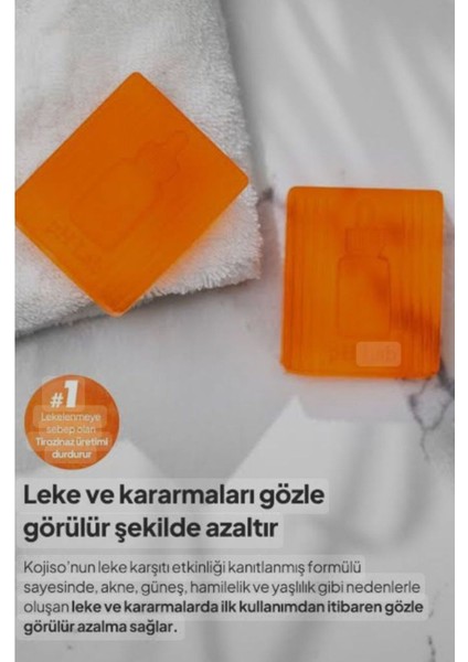 Kojisa Kojik Asit Sabunu Zerdeçal ve Kojik Asit Etkisi Ile Leke Karşıtı Kojik Asit Sabunu modelleri