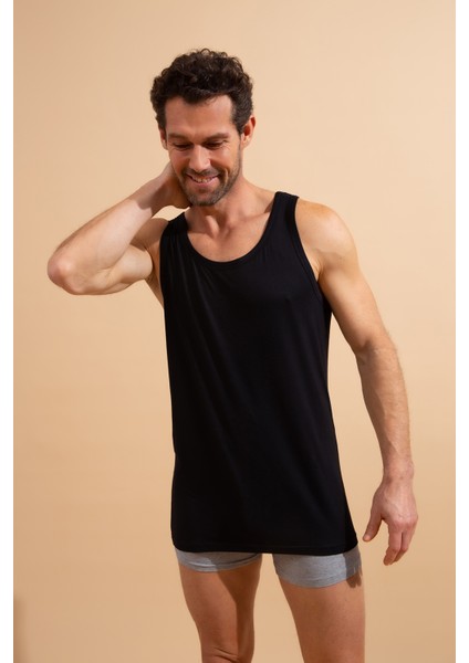 Erkek Basic Ince Askılı Modal Atlet modelleri