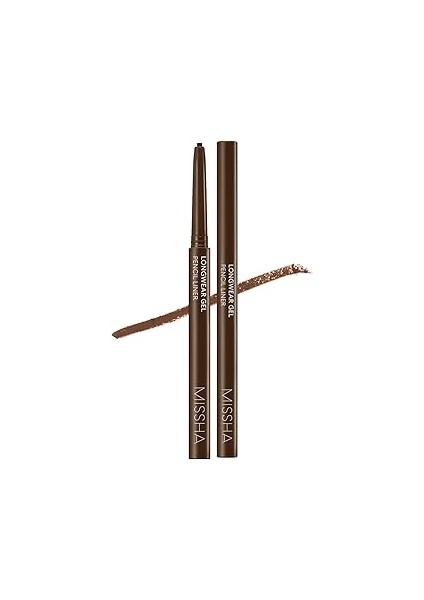 Pürüzsüz Uygulama Sunan Jel Dokuda Kalem Eyeliner Longwear Gel Pencil Liner (Camel Brown)