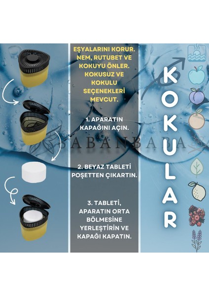 Sarı, Limon Kokulu Üçgen Nem Alıcı Aparat - Koku ve Rutubet Gideirci 500GR modelleri