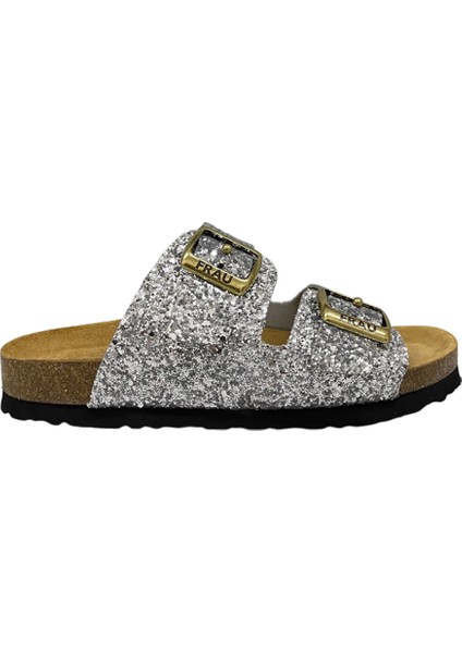 Kadın Terlik 58V8 Frau Glıtter-S Argento