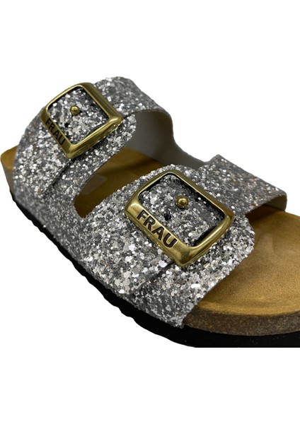 Kadın Terlik 58V8 Frau Glıtter-S Argento indirimleri