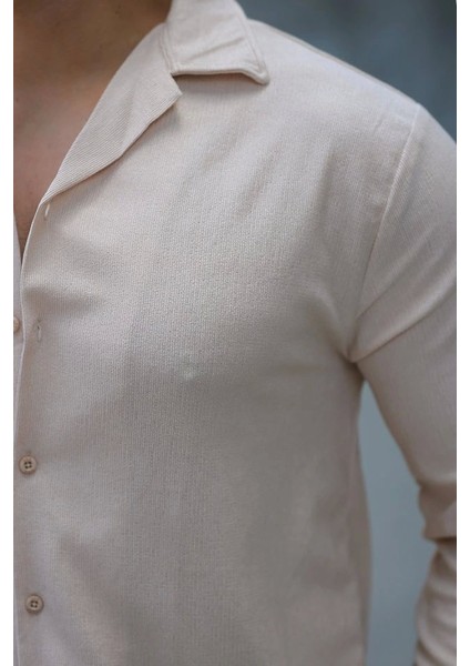 Erkek Kadife Dokulu Uzun Kollu Gömlek modelleri