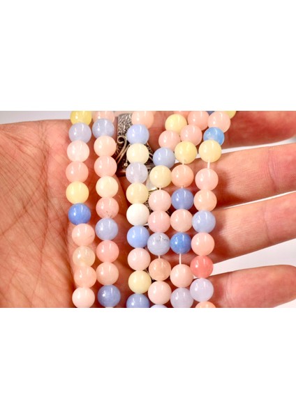 Akuamarin-Morganit Dizi 8mm fiyatları