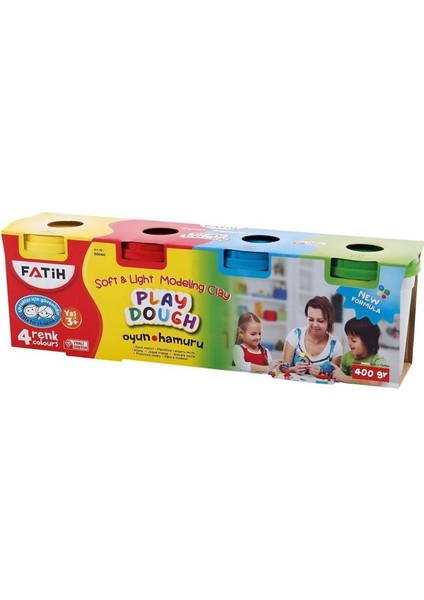 Oyun Hamuru 4 Renk 400 gr 2 Adet fiyatları