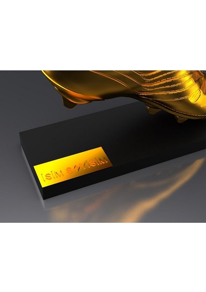 Flexıs We Make It Possıble For You Isme Özel Ballon Dor ve Altın Ayakkabı Ödül Kupası fiyatları