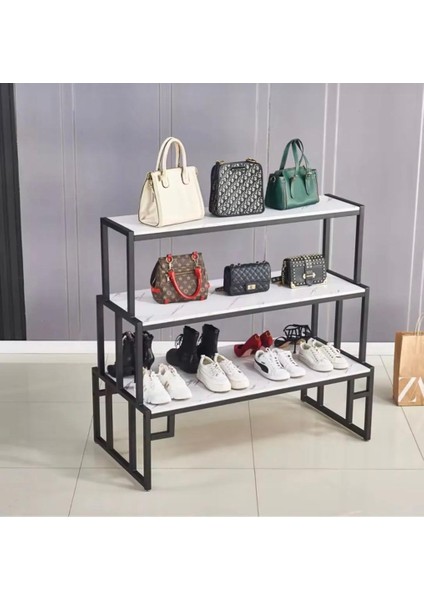 Ayakkabılık standı siyah metal boyalı