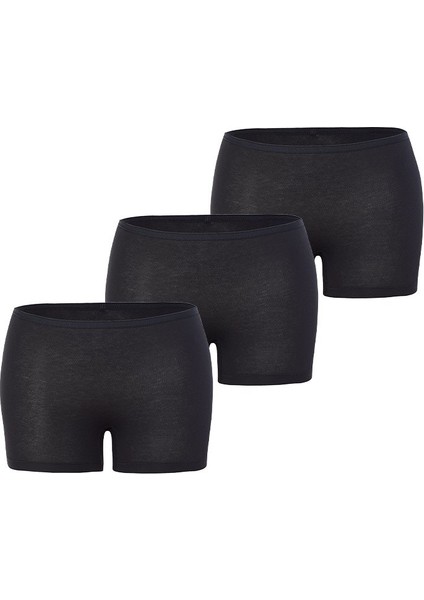 Kadın Boxer 3'lü Paket Essential 1571 - Siyah