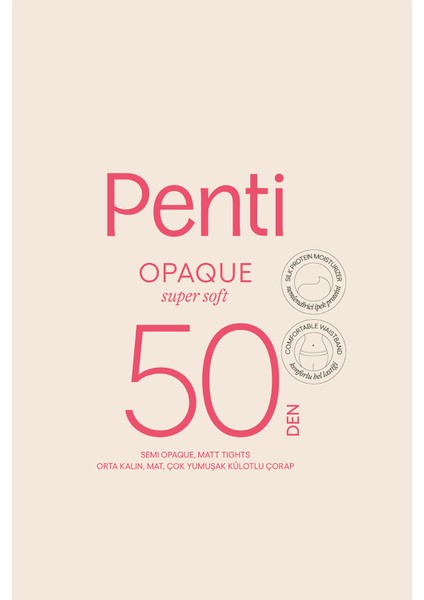 Opak 50 Ten Rengi Külotlu Çorap-Pentilicious modelleri