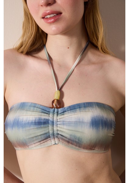 Dalia Bandeau Çok Renkli Bikini Üstü