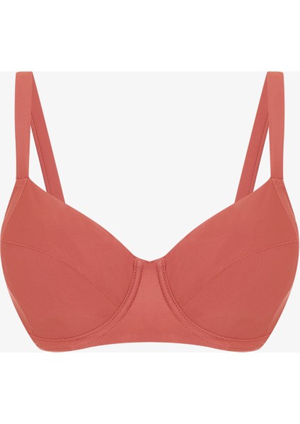 Tarçın Rengi Plus Push up Balenli Balconette Bikini Üstü fırsatları
