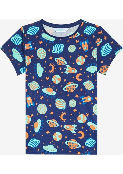 Erkek Çocuk Blast Off 2li Çok Renkli Pijama Takımı