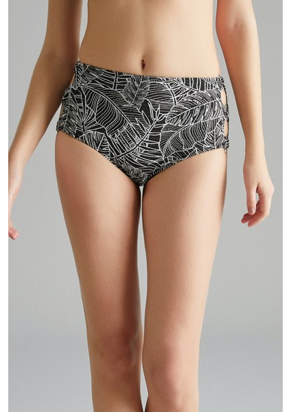 Siyah Foresta Yüksek Bel Fashion Bikini Altı