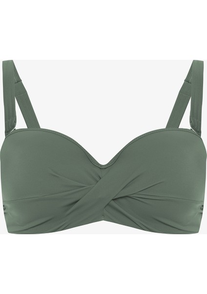 Haki Beauty Toparlayıcı Balenli Balconette Bikini Üstü