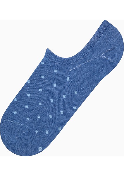 Blue Dots Mavi 5li Sneaker Çorap