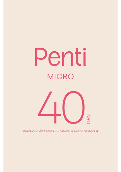 Micro 40 Bordo Külotlu Çorap
