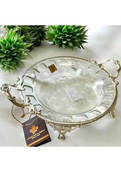 Royking Ayaklı Derin Yuvarlak Sunum Tabağı 29X23X5CM CRS128-1