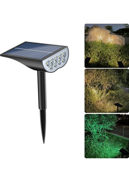 Neovista Solar Güneş Enerjili Kazık Bahçe Aydınlatma Lambası 9 LED Beyaz Işık Güneş Paneli ile Otomatik Şarj fırsatları