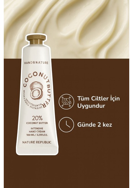 Hand & Nature Yoğun Hindistan Cevizi Yağı El Kremi